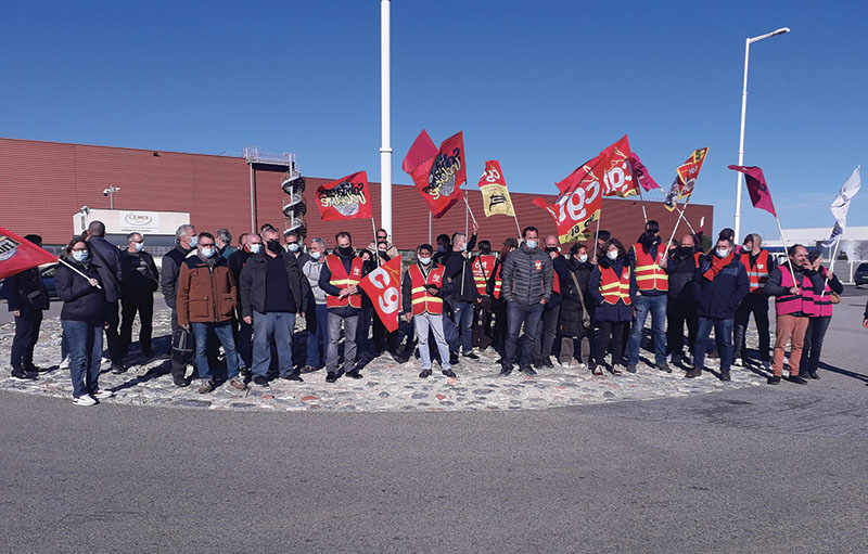 Une manifestation de solidarité devant l’entreprise a eu lieu mercredi 12, entre 12h et 13h.
